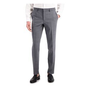 HUGO BOSS Mens Boss Red Label Gray Slim Fit Stretch Suit Separate Pants 38 X 30